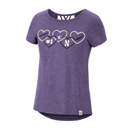 Northwestern University Wildcats Colosseum Girls Love To Laugh Strappy Tee