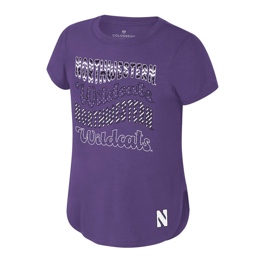 Northwestern Wildcats Colosseum Youth Girls Rogan S/S Tee