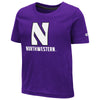 Northwestern University Wildcats Colosseum Toddler Purple S/S T-Shirt with Stylized N Over Northwestern