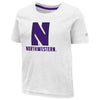 Northwestern University Wildcats Colosseum Infant Boys White S/S T-Shirt with Stylized N Over Northwestern