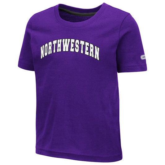 Northwestern University Wildcats Colosseum Toddler Purple S/S T-Shirt with Arched Northwestern Design