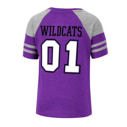 Northwestern University Wildcats Colosseum Toddler Boys Michael Football Tee - Back Side