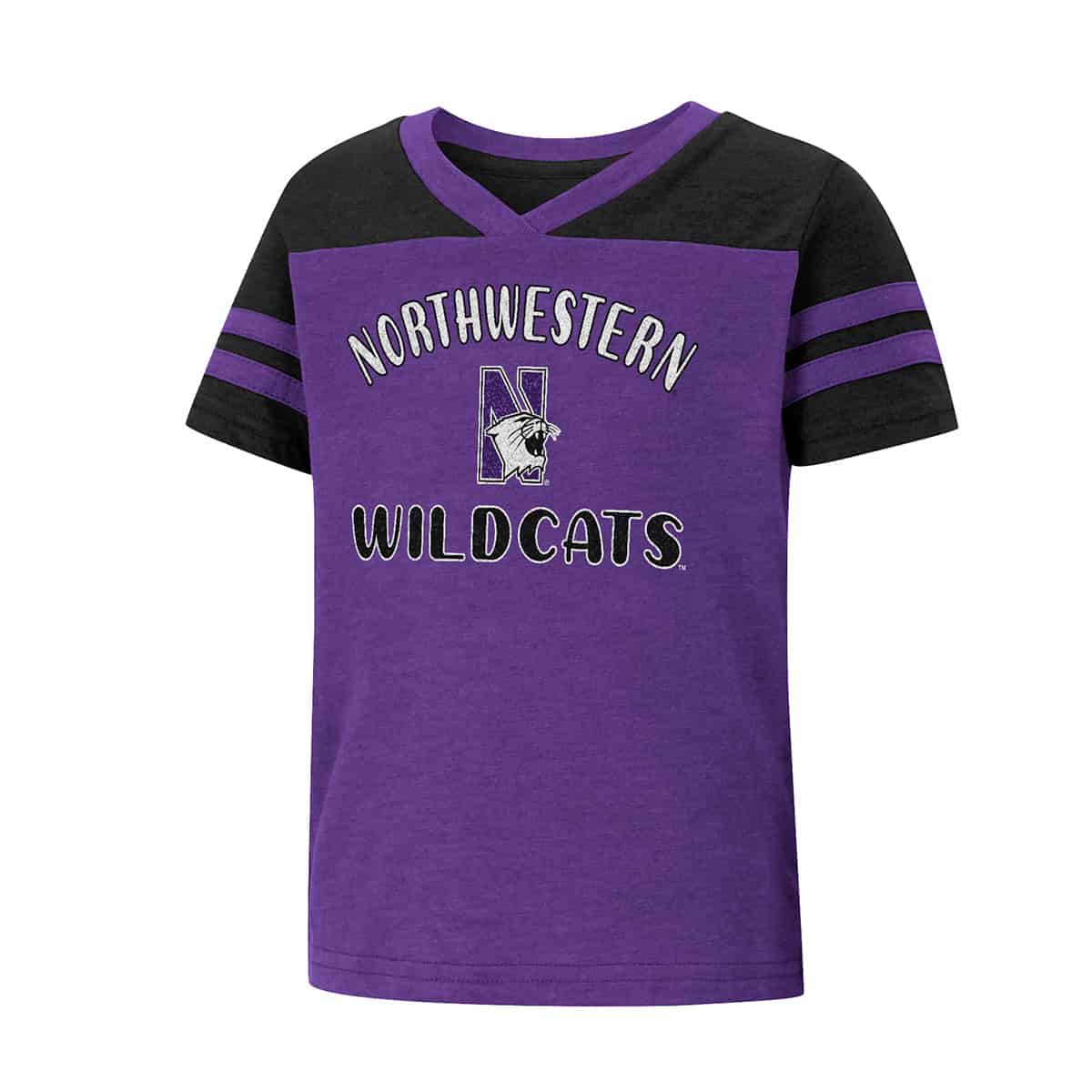 Northwestern University Wildcats Colosseum Toddler Girls Piecrust Promise S/S Tee