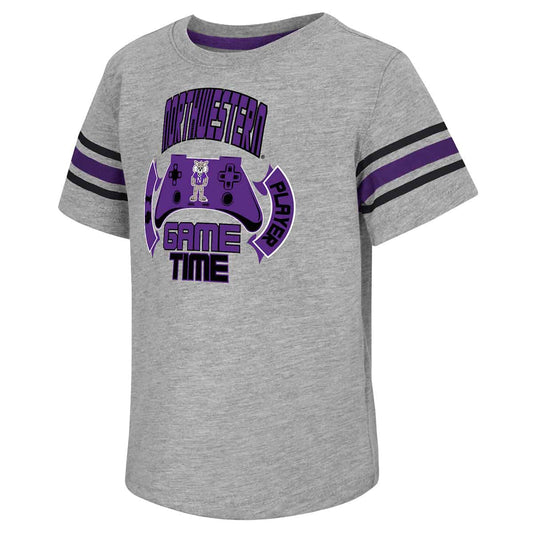 Northwestern University Wildcats Colosseum Toddler Boys Gamer S/S Tee