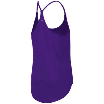 Northwestern University Wildcats Colosseum Ladies Purple Dunkirk Tank with N-Cat Design-Back