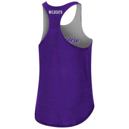 Northwestern University Wildcats Colosseum Ladies Mona Lisa Reversible Tank