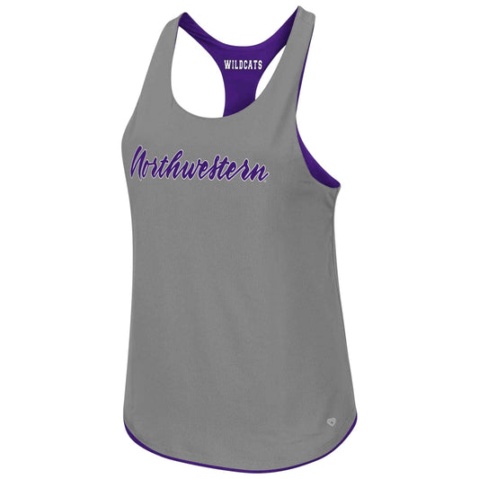 Northwestern University Wildcats Colosseum Ladies Mona Lisa II Reversible Tank