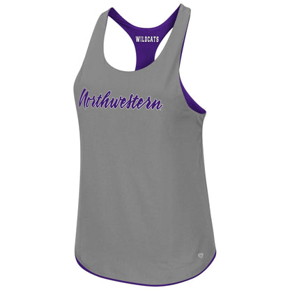 Northwestern University Wildcats Colosseum Ladies Mona Lisa II Reversible Tank