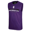 Northwestern University Wildcats Colosseum Men's Purple N Logo Trotter Sleeveless Tee