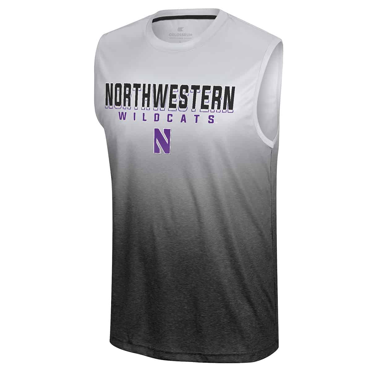Northwestern University Wildcats Colosseum Men's Black Laws Of Physics Sleeveless Tee