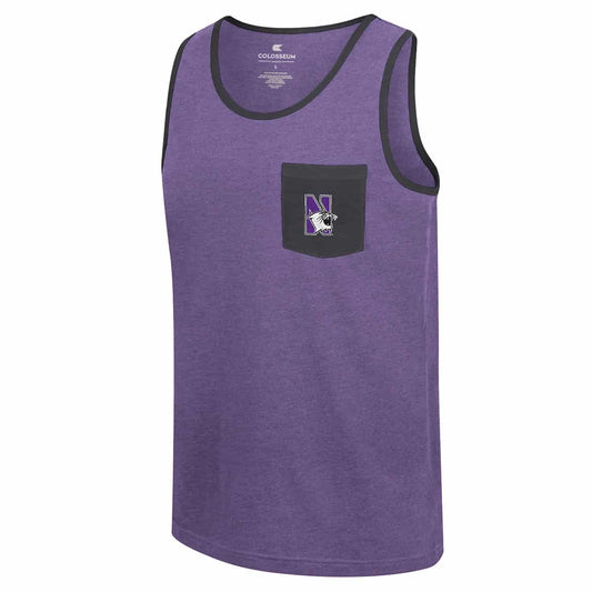 Northwestern University Wildcats Colosseum Men's Rothenstein Pocket Tank