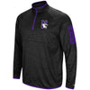 Northwestern University Wildcats Colosseum Men's Black Amnesia 1/4 Zip with N-Cat Design