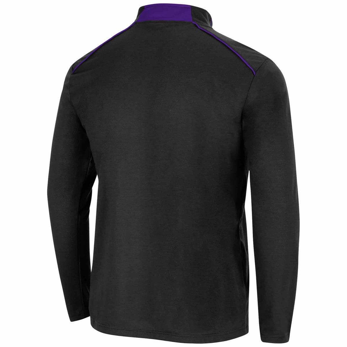 Northwestern University Wildcats Colosseum Men's Black Eastwood 1/4 Zip Backside