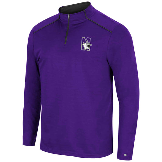 Northwestern University Wildcats Colosseum Men's Purple Eastwood 1/4 Zip