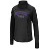 Northwestern University Wildcats Ladies Black Galentine 1/4 Snap Pullover