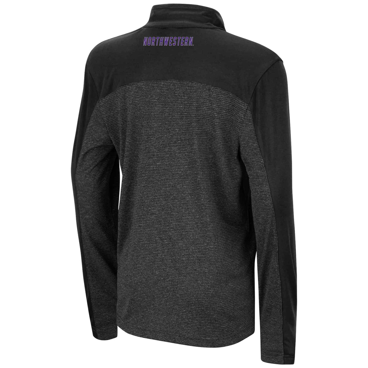 Northwestern University Wildcats Colosseum Youth Quary 1/4 Zip Windshirt with N-Cat Design