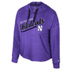 Northwestern University Wildcats Colosseum Ladies Marina Purple Hooded Windshirt