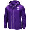 Northwestern University Wildcats Colosseum Men's Purple Giant Slalom Full Zip Hooded Jacket with Stylized N Design