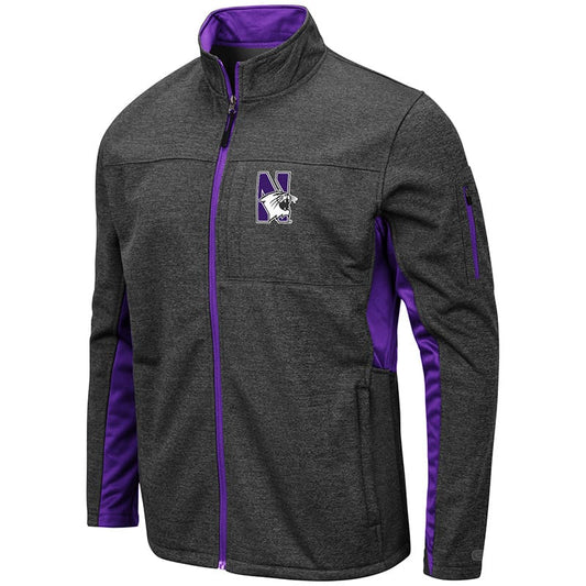 Northwestern University Wildcats Colosseum Men's Bumblebee Jacket with N-Cat Design