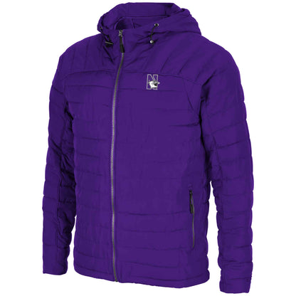 Northwestern University Wildcats Colosseum Men's Suit Up Puffer Jacket