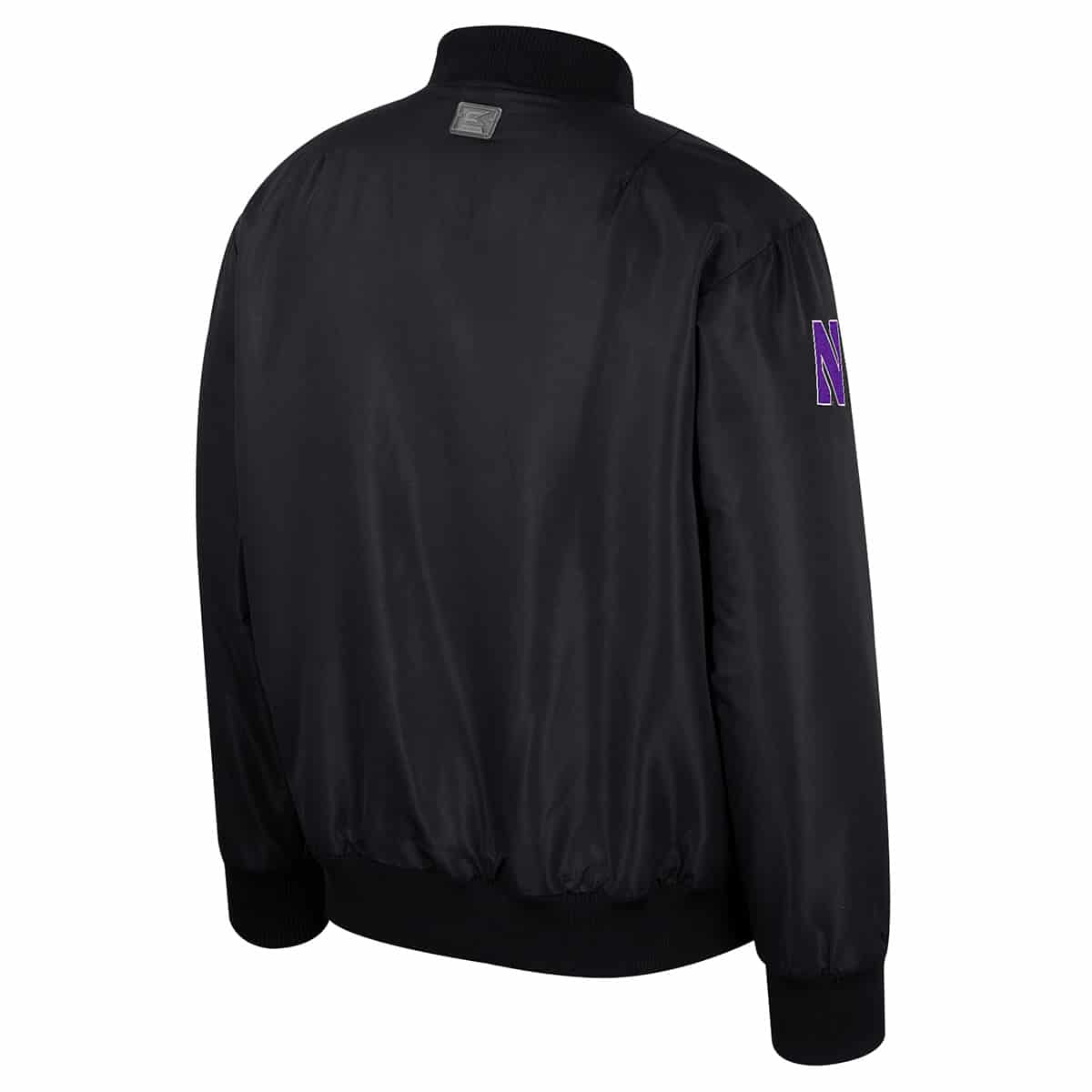 Northwestern University Wildcats Colosseum Cpu Bomber Jacket - Back Side