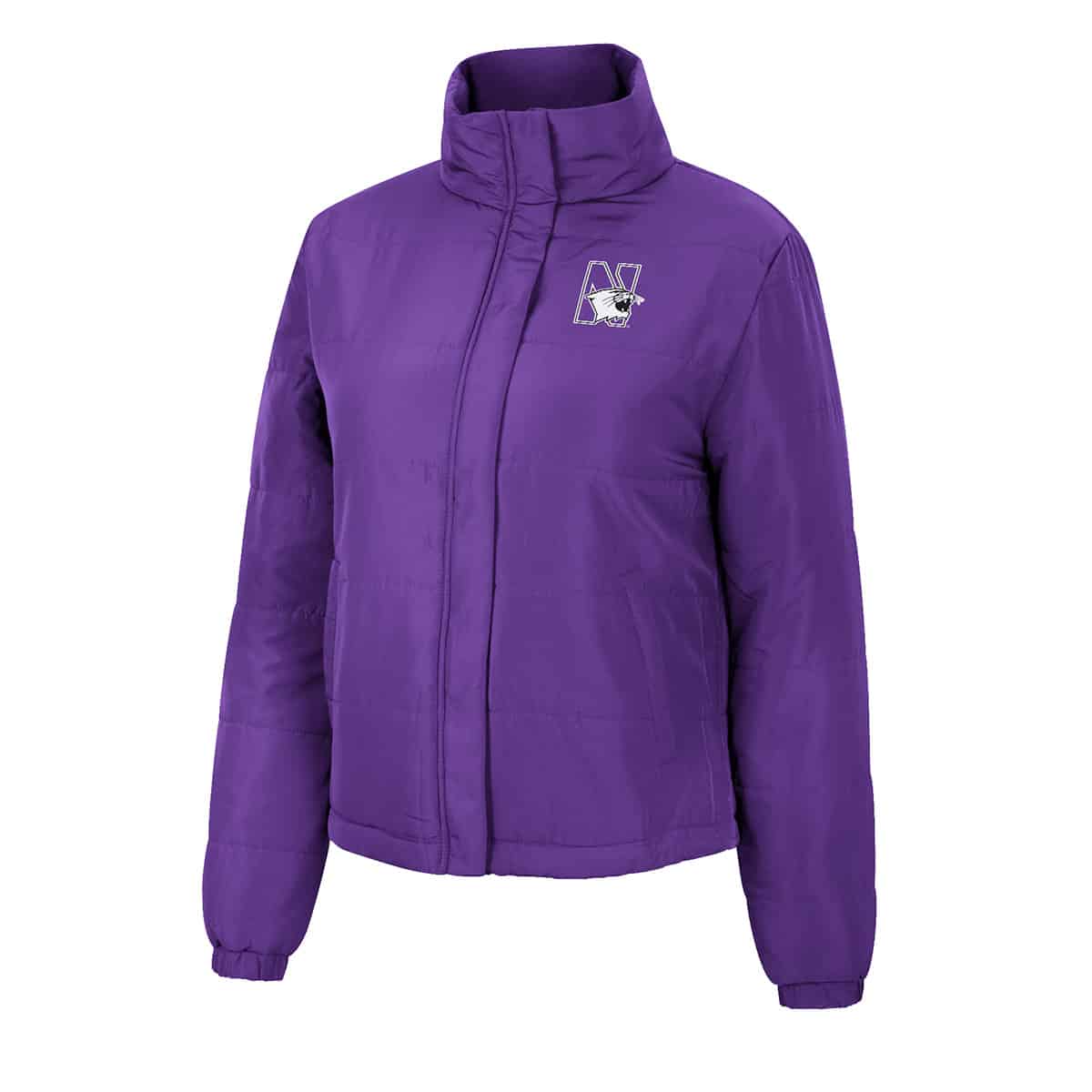 Northwestern University Wildcats Colosseum Ladies Emily Packable Puffer Jacket