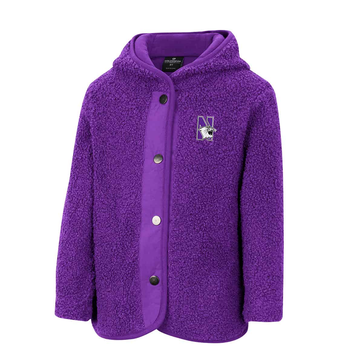 Northwestern University Wildcats Colosseum Toddler Girls Walk In The Park Jacket