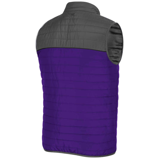 Northwestern University Wildcats Colosseum Men's Baskiceball Vest-Backside