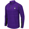 Northwestern University Wildcats Colosseum Men's Purple/Black Suva 1/4 Zip Windshirt with N-Cat Design