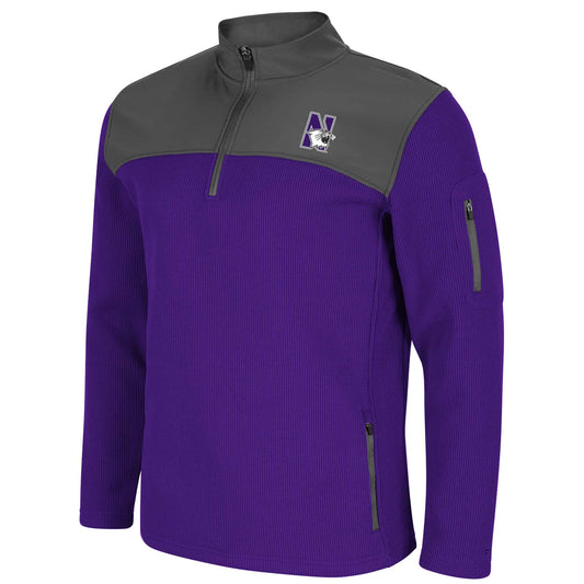 Northwestern University Wildcats Colosseum Men's Lemon Law 1/4 Zip Jacket