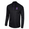 Northwestern University Wildcats Colosseum Men's Black Positraction 1/4 Zip Windshirt