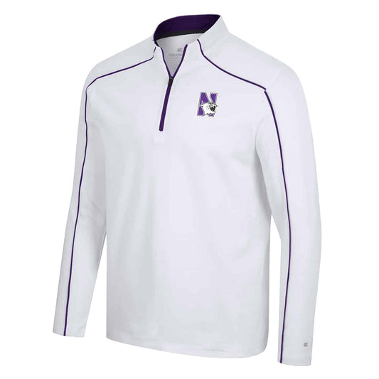 Northwestern University Wildcats Colosseum Men's Take Your Time 1/4 Zip Windshirt