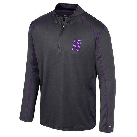 Northwestern University Wildcats Colosseum Men's Cameron 1/4 Zip Windshirt