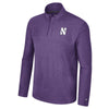 Northwestern University Wildcats Colosseum Men's Marty 1/4 Zip Purple Windshirt