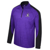 Northwestern University Wildcats Colosseum Men's Langmore 1/4 Zip Purple Windshirt