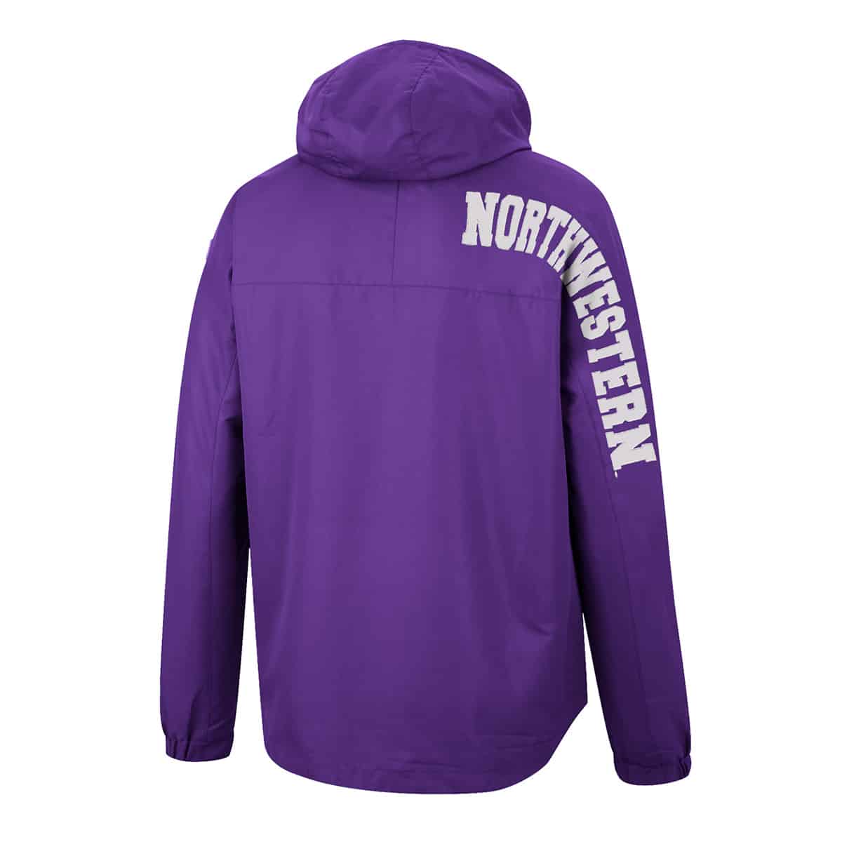Northwestern University Wildcats Colosseum Ladies Whims Anorak - Back Side