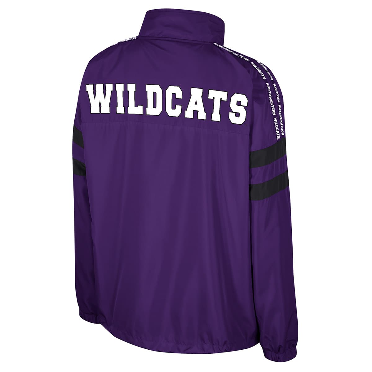 Northwestern University Wildcats Colosseum Ladies Make A Statement 1/2 Zip Jacket - Back Side