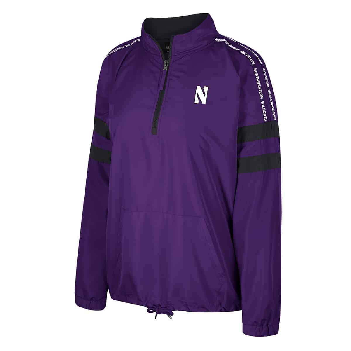 Northwestern University Wildcats Colosseum Ladies Make A Statement 1/2 Zip Jacket