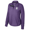 Northwestern University Wildcats Colosseum Ladies Cressida 1/4 Snap Purple Windshirt