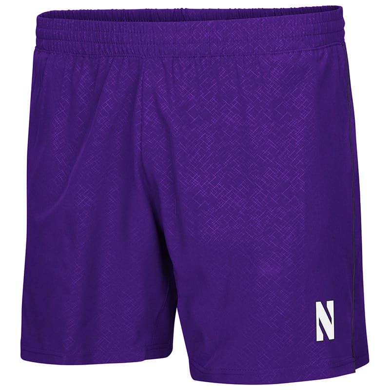 Northwestern University Wildcats Men's Colosseum Purple Ciao Woven Short with N-Cat Design