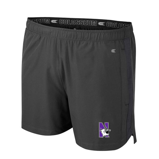 Northwestern University Wildcats Colosseum Men's Langmore Shorts with N-Cat Design