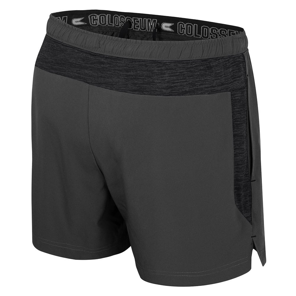 Northwestern University Wildcats Colosseum Men's Theoretical Charcoal/Black Shorts with N-Cat Design