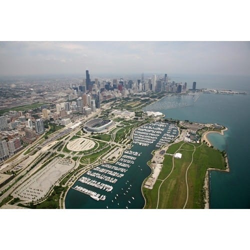 Chicago Postcard: Chicago Campus & Downtown Chicago CPC0007