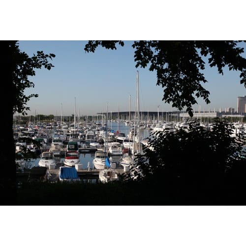 Chicago Postcard: Chicago Harbor near McCormick Place CPC0025