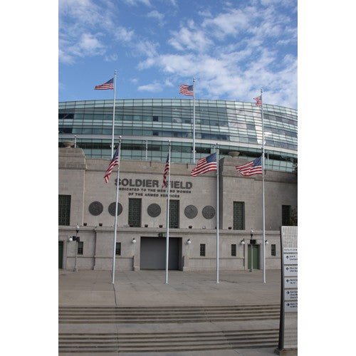 Chicago Postcard: Soldier Field A Patriotic Statement CPC0046