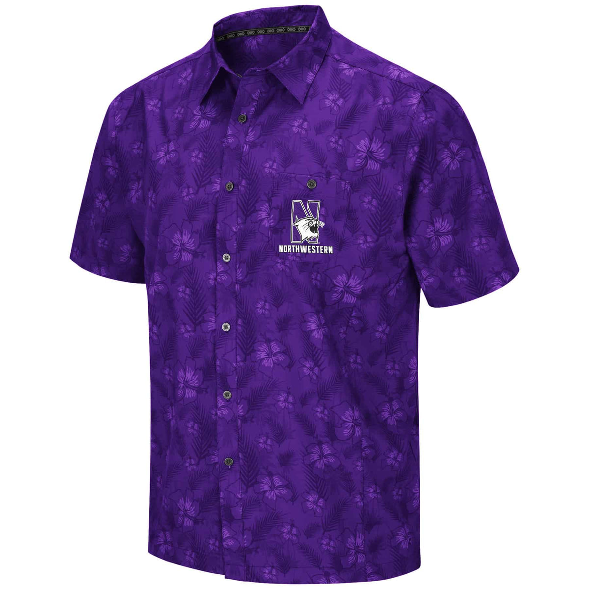 Northwestern University Wildcats Colosseum Purple Molokai Camp Shirt