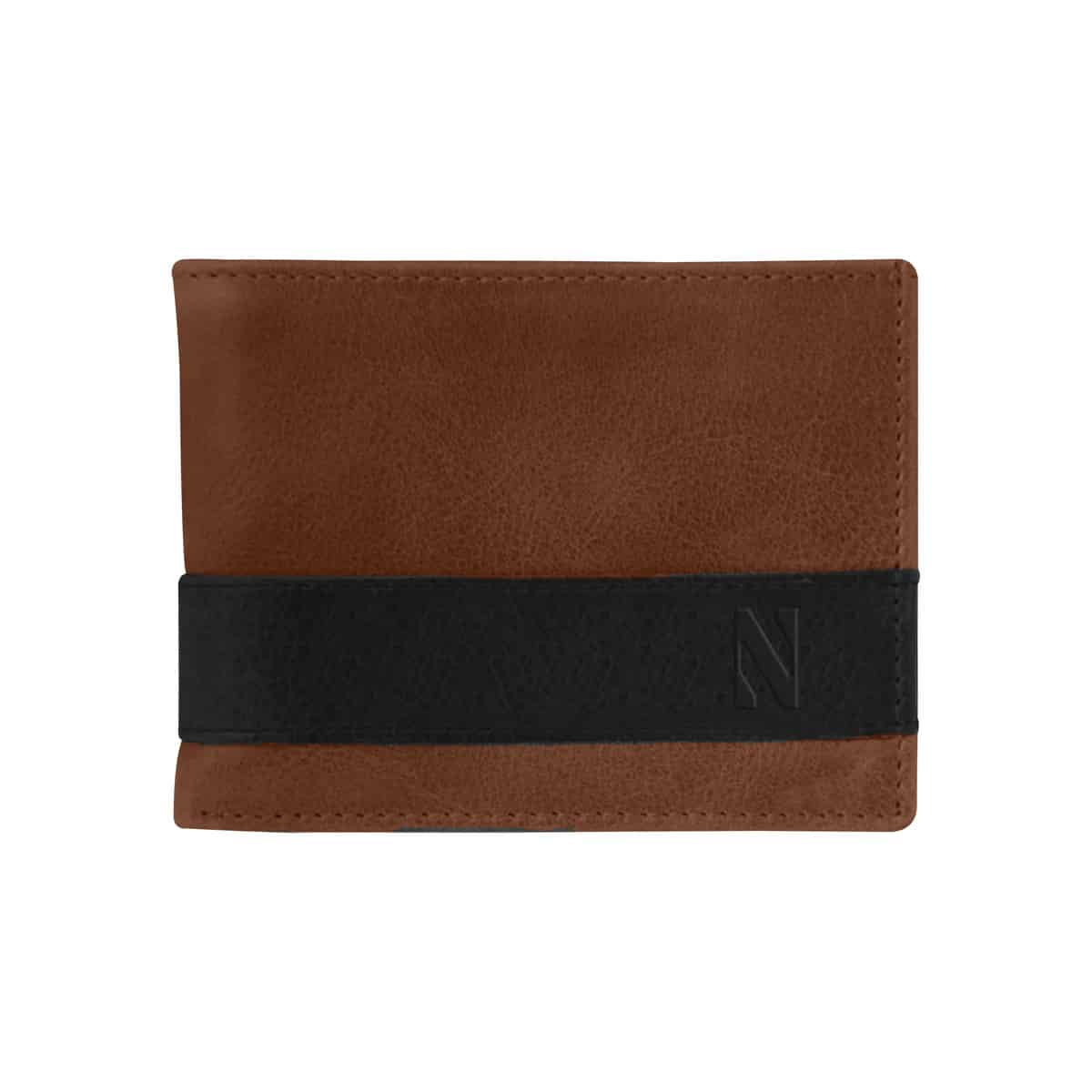 Northwestern University Wildcats Tan/Cognac Two Tone Westbridge Genuine Leather Billfold Wallet