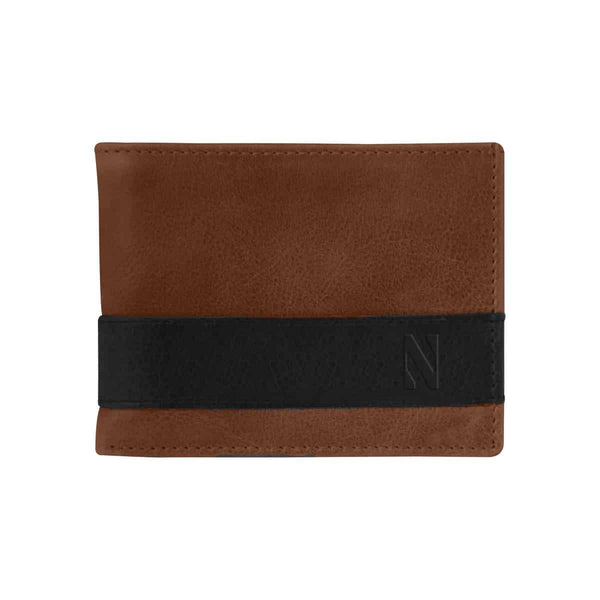 Northwestern University Wildcats Tan/Cognac Two Tone Westbridge Genuine Leather Billfold Wallet