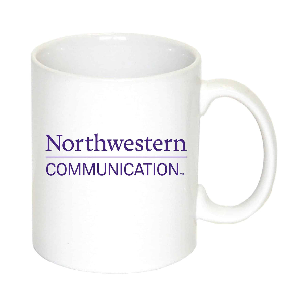 Northwestern University Wildcats 11 oz. White Ceramic Coffee Mug with Communications Design