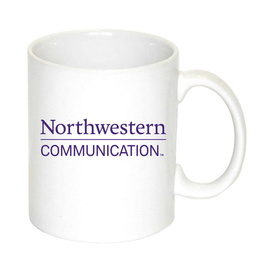 Northwestern University Wildcats 11 oz. White Ceramic Coffee Mug with Communications Design
